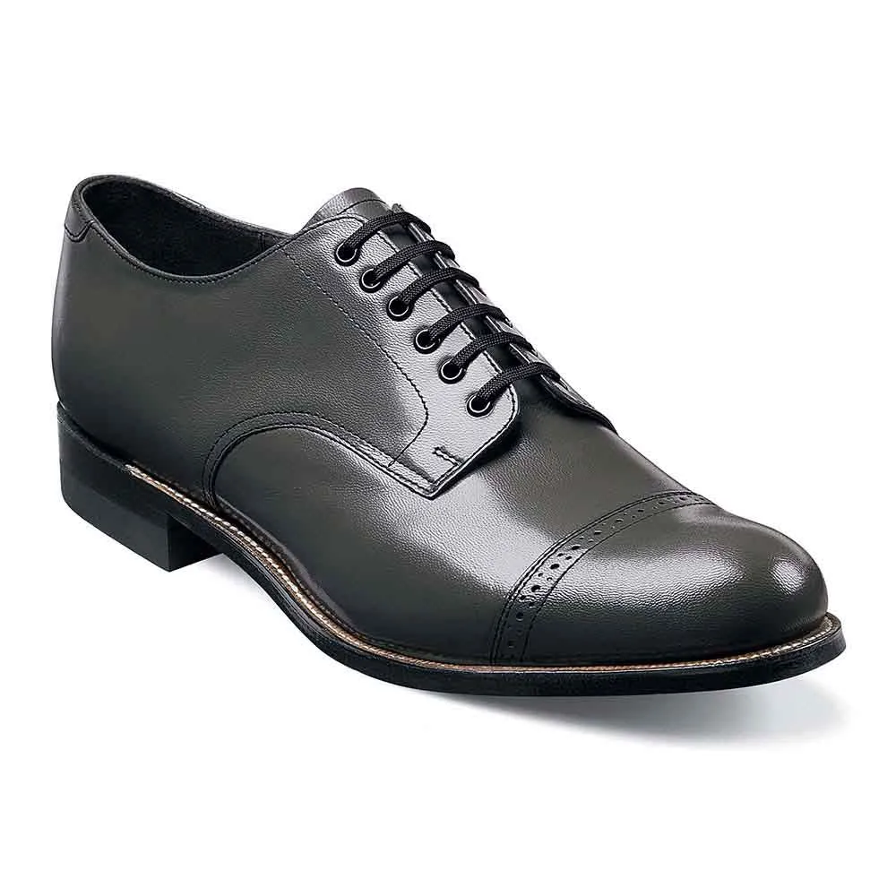 Stacy Adams Madison Gray Kidskin Leather Oxfords