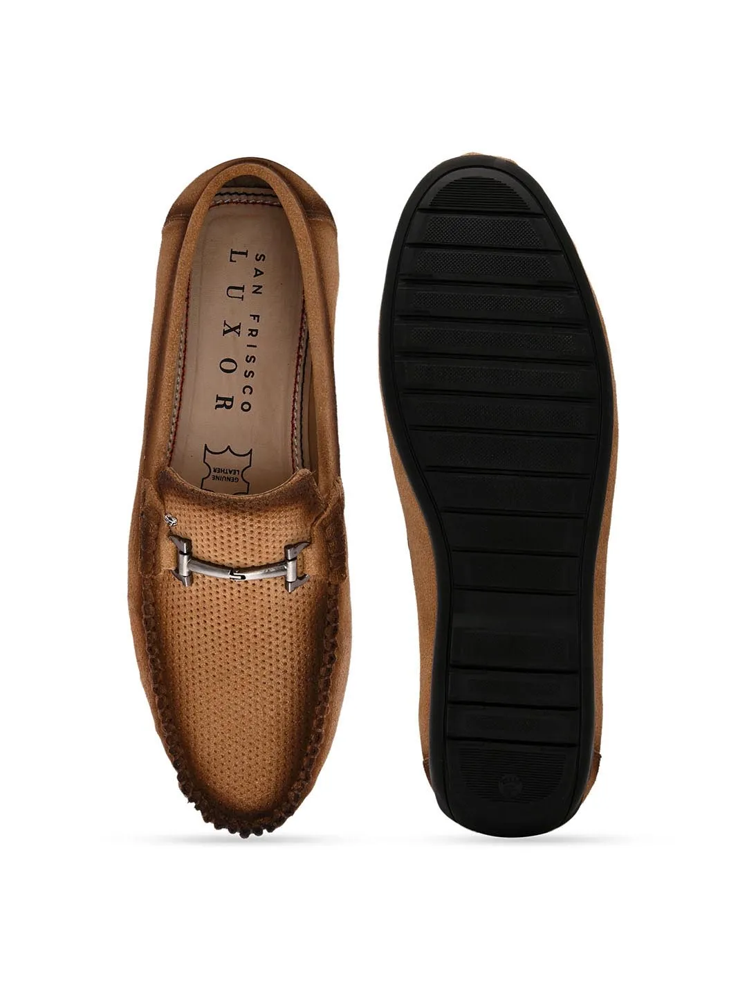 Stitch Tan Loafers