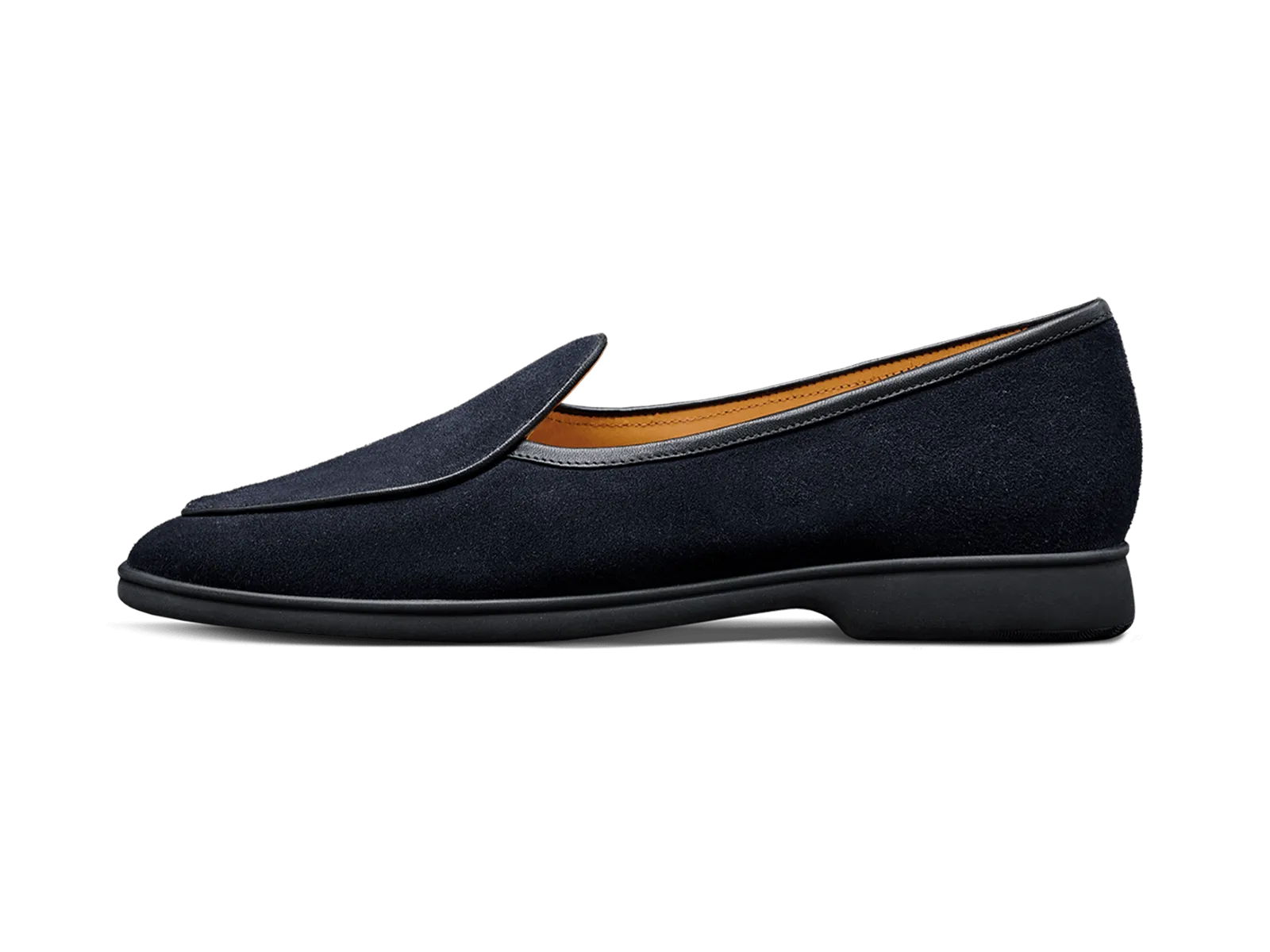 Stride Loafers in Midnight Navy Glove Suede Dark Sole