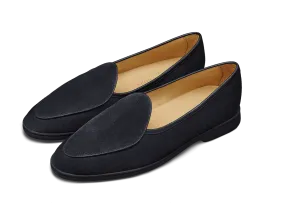 Stride Loafers in Midnight Navy Glove Suede Dark Sole