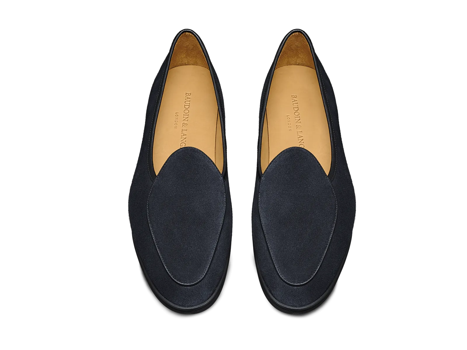 Stride Loafers in Midnight Navy Glove Suede Dark Sole