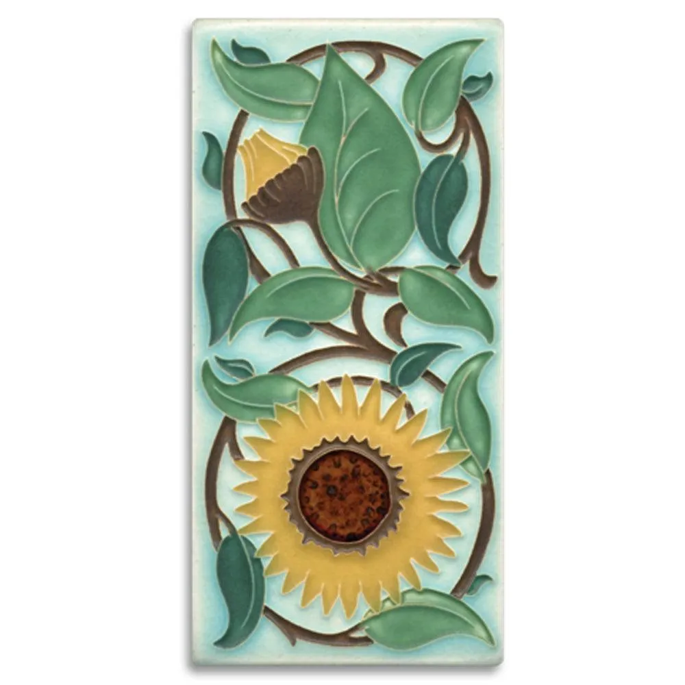 Sunflower Tile - Light Blue