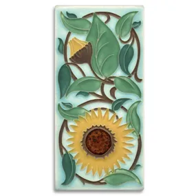 Sunflower Tile - Light Blue