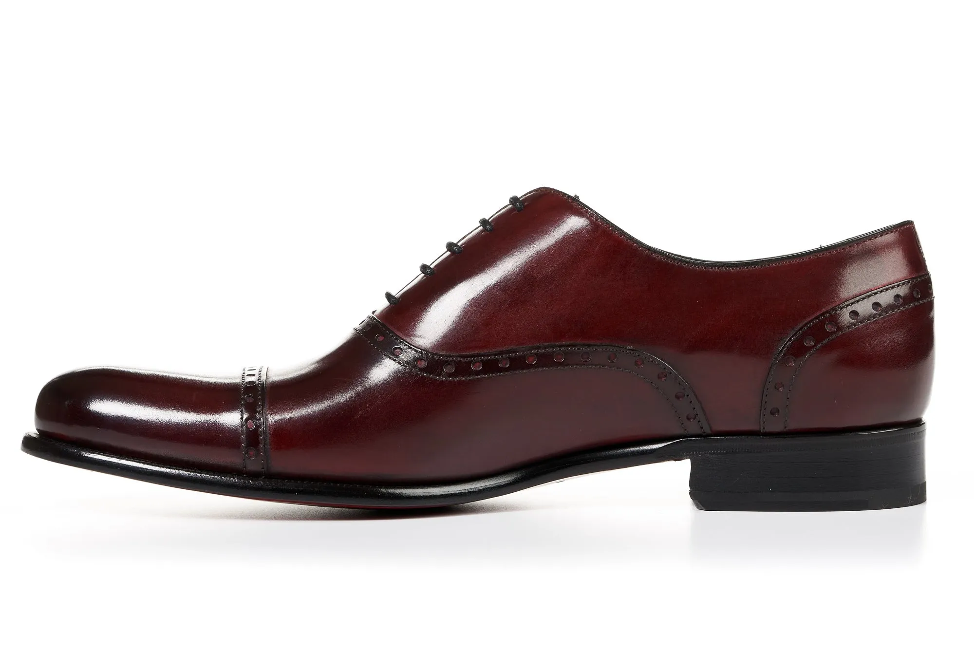 The Brando Semi-Brogue Oxford - Oxblood