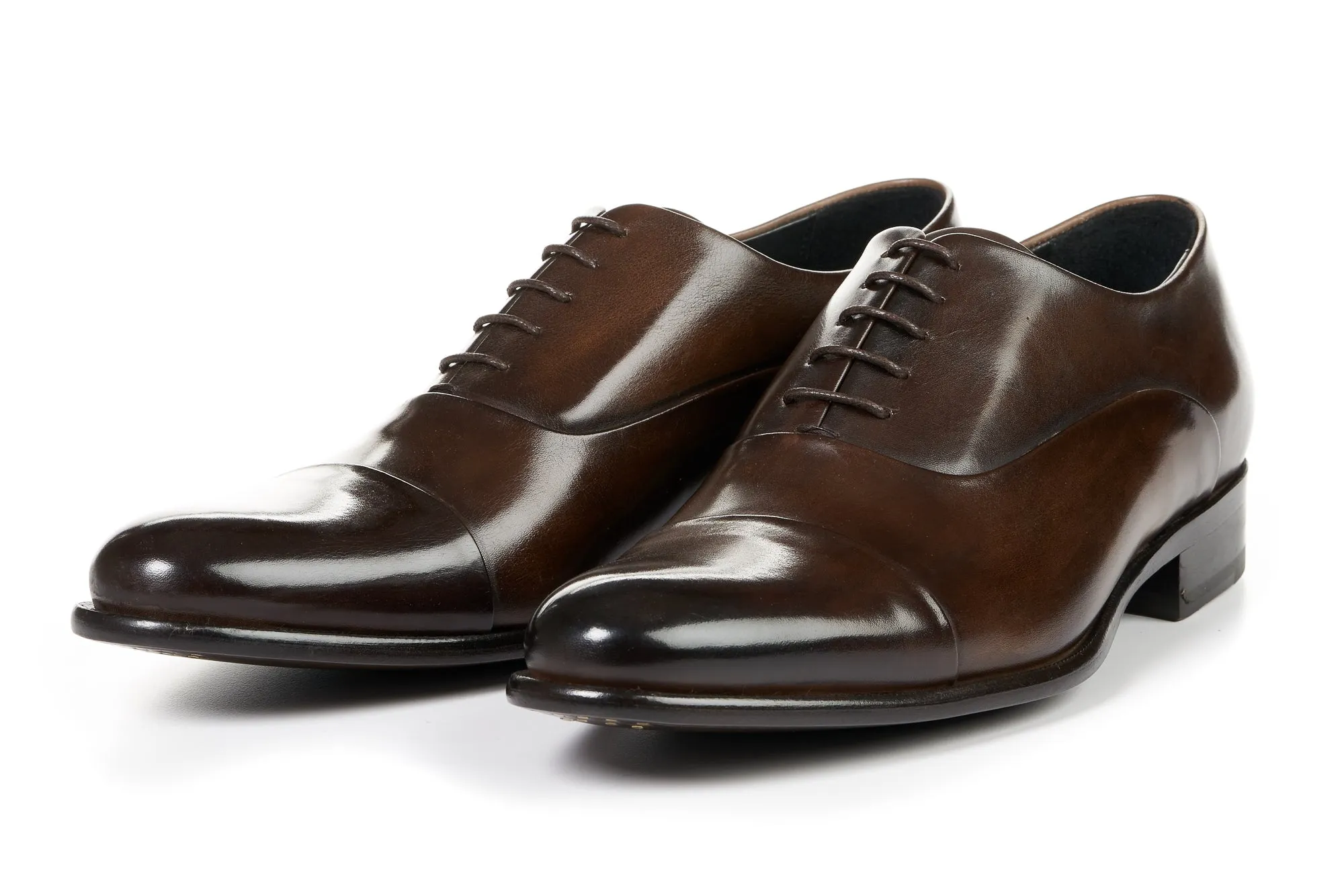 The Cagney Cap-Toe Oxford - Chocolate