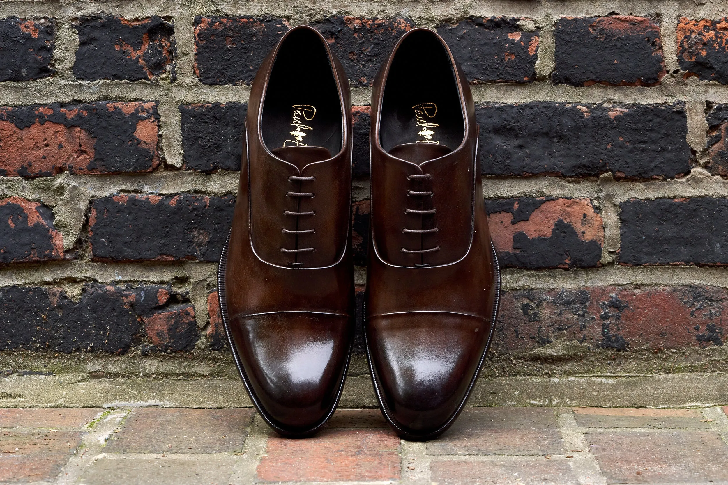 The Cagney Cap-Toe Oxford - Chocolate