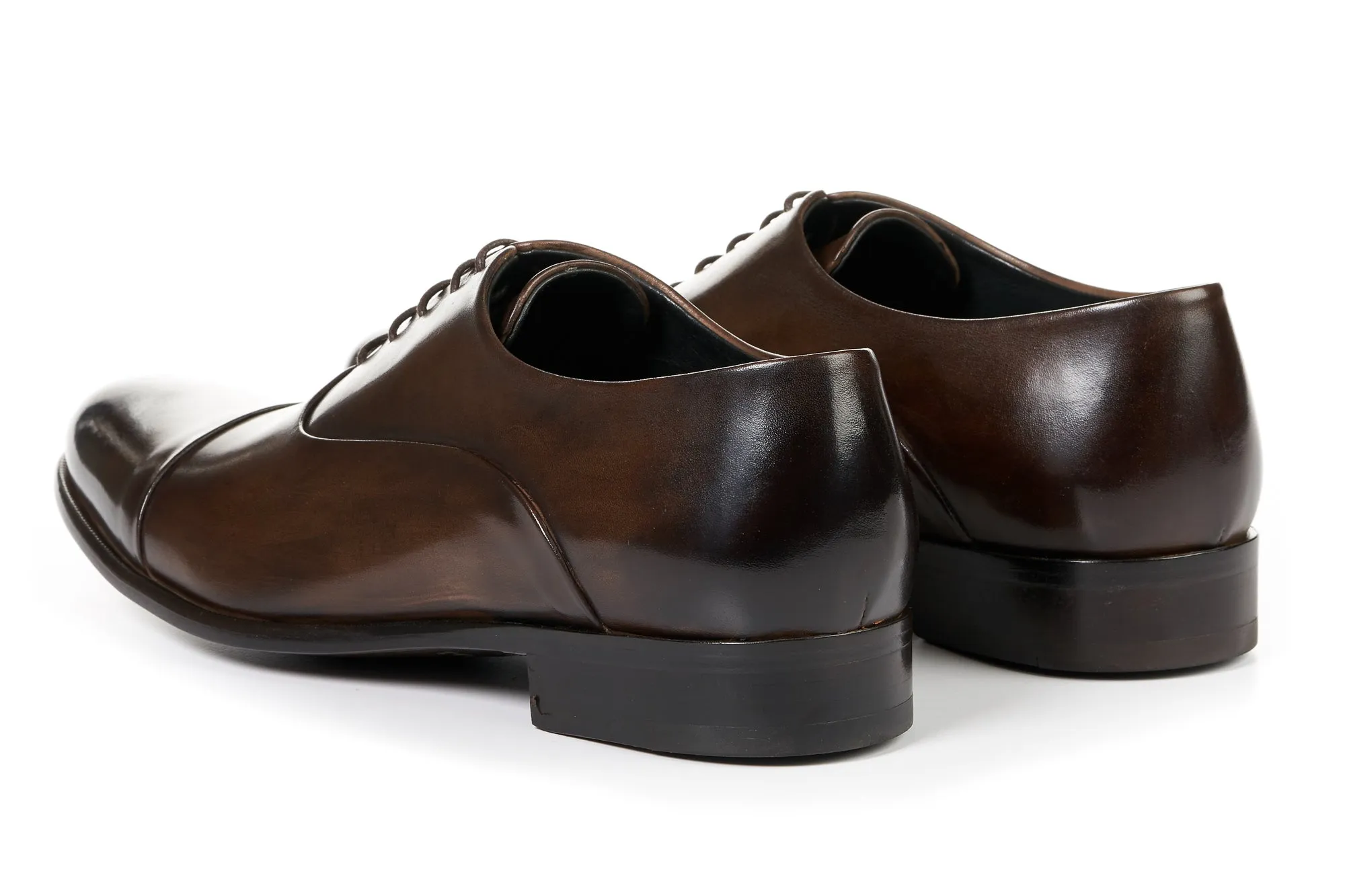 The Cagney Cap-Toe Oxford - Chocolate