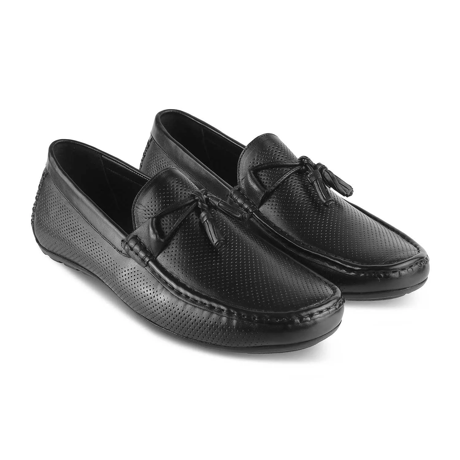 The Otie Black Men's Leather Loafers