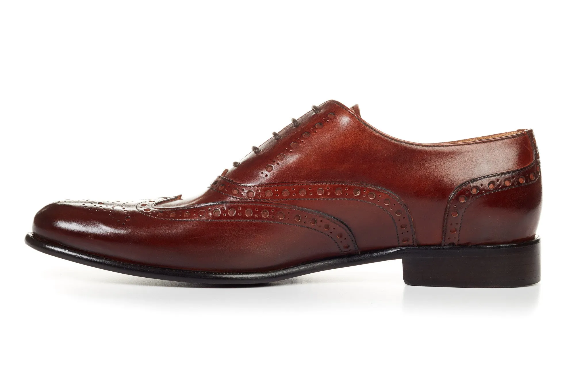 The West II Wingtip Oxford - Marrone