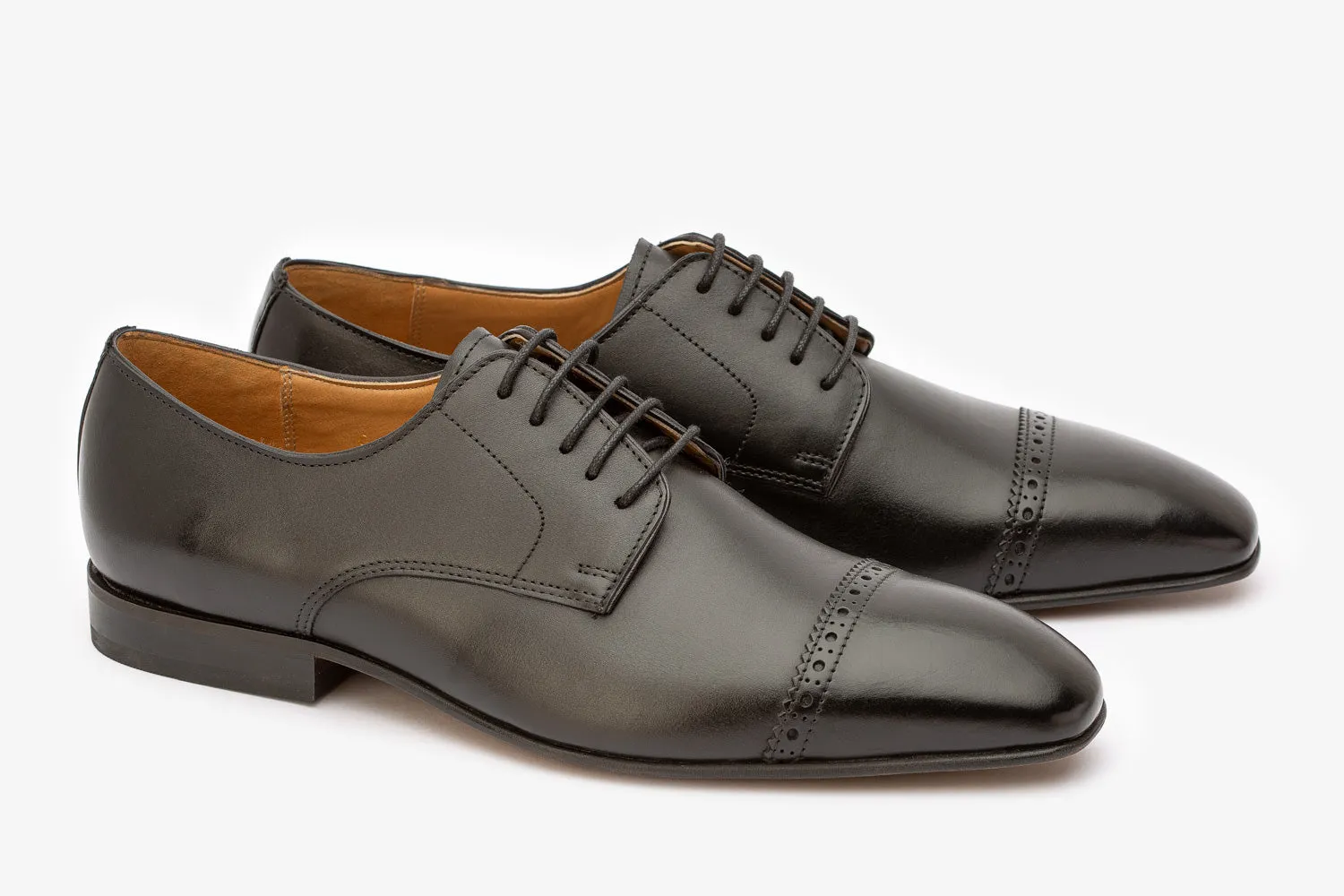 Toecap & Quarter Brogue Derby-B