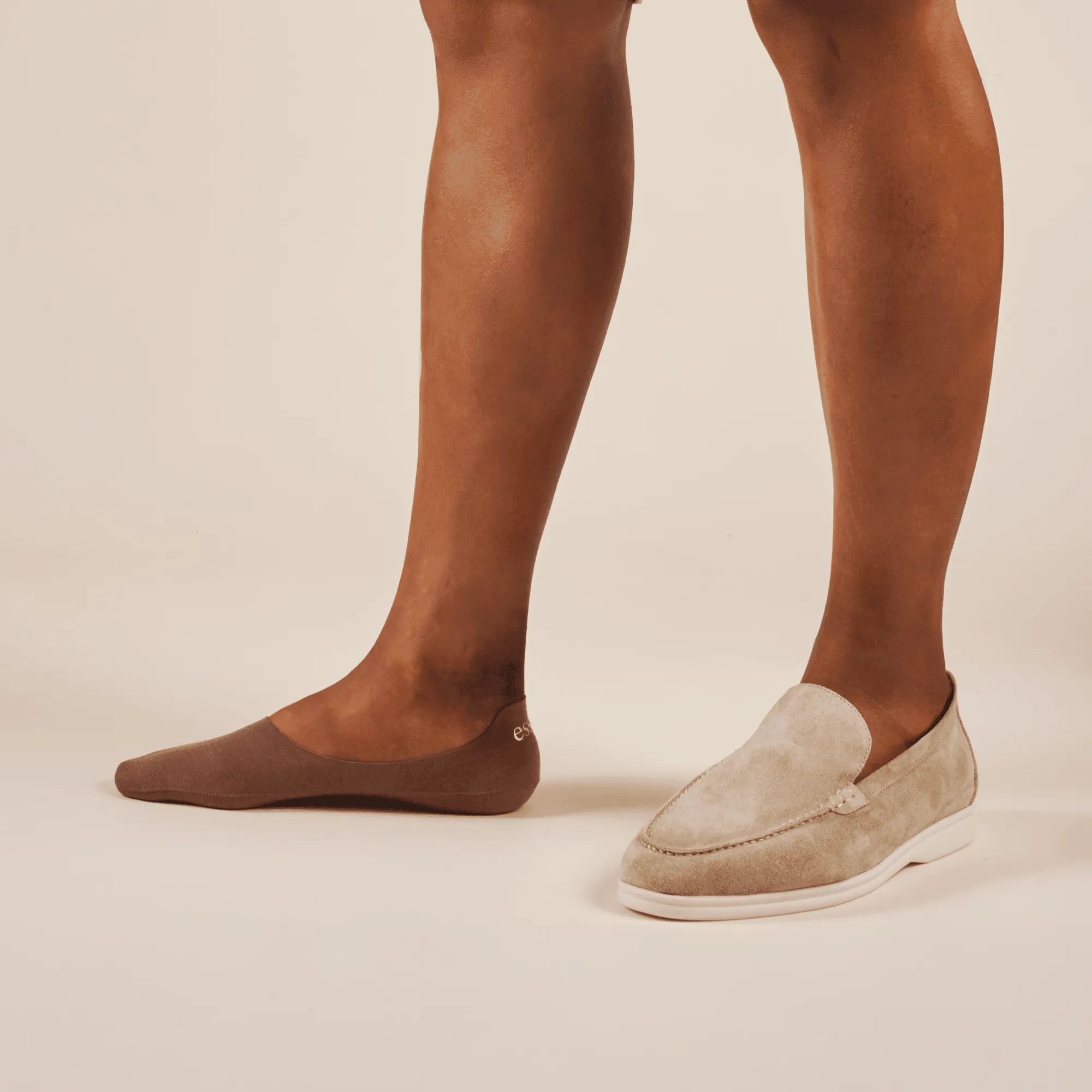 Toffee Tan Cotton No Show Socks 3-Pack