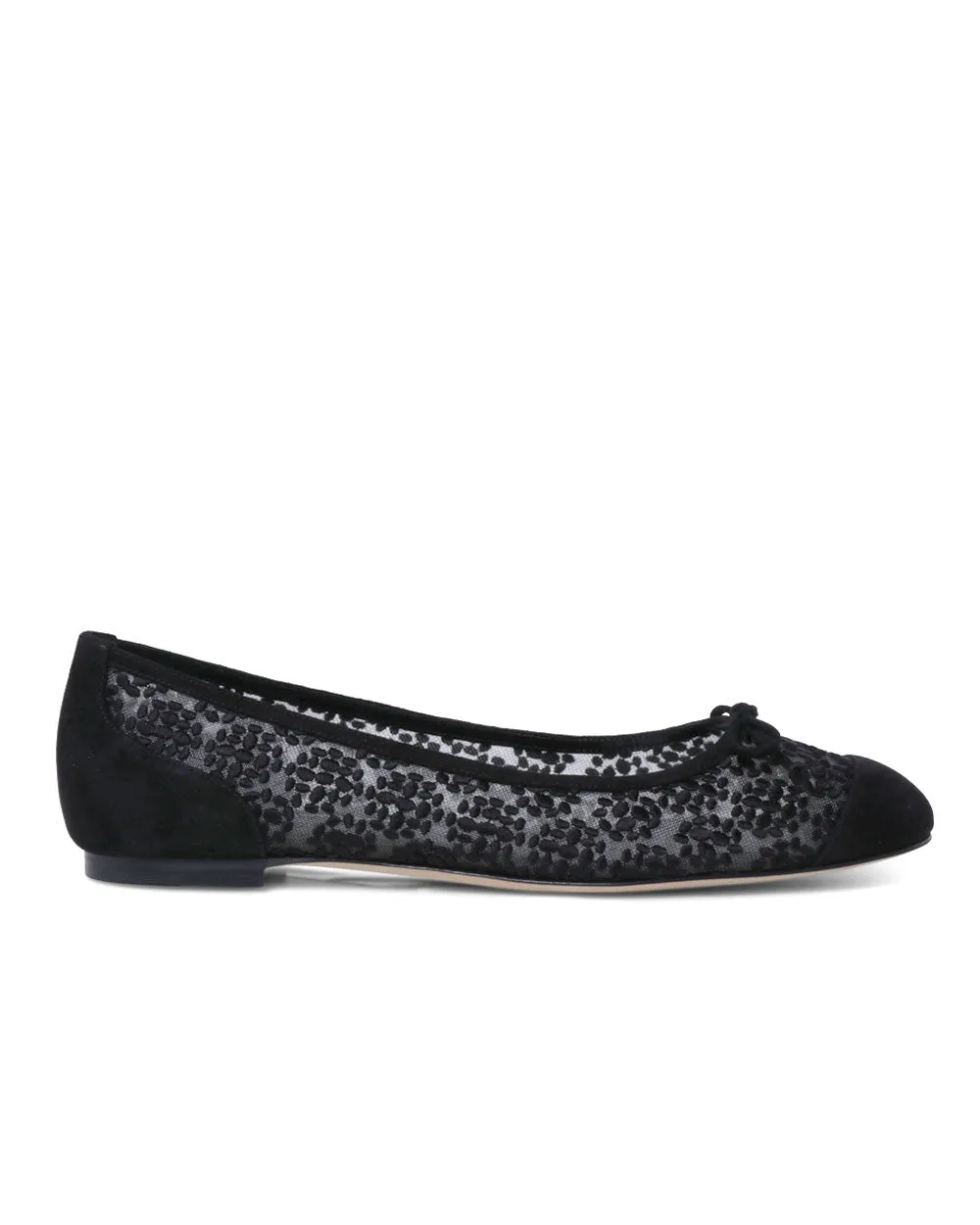 Verona Woven Flat in Black