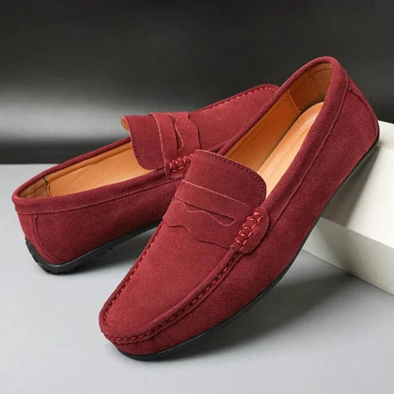 Waylon Heren Loafers | Suède Casual Instappers