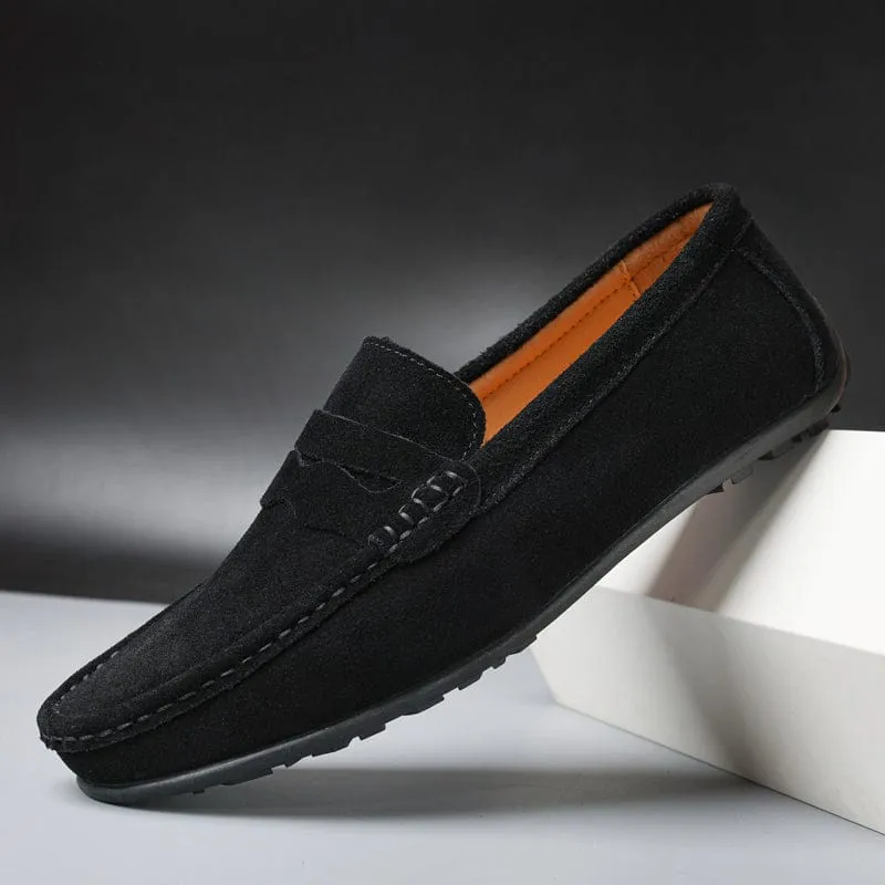 Waylon Heren Loafers | Suède Casual Instappers