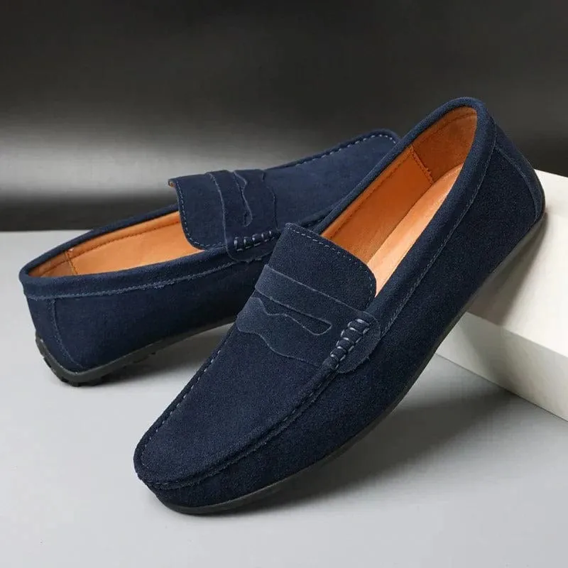 Waylon Heren Loafers | Suède Casual Instappers