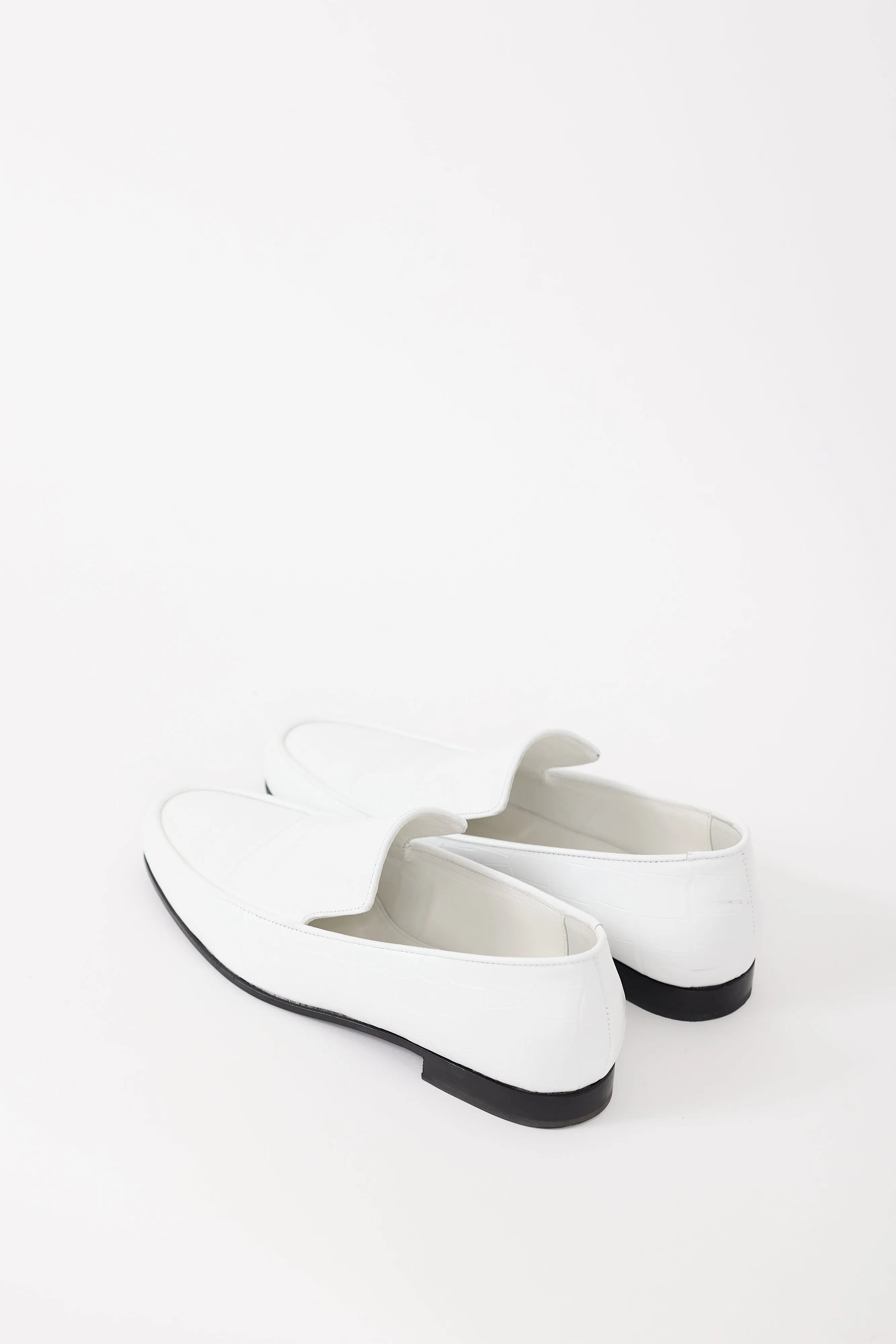 White Leather The Oval Loafer