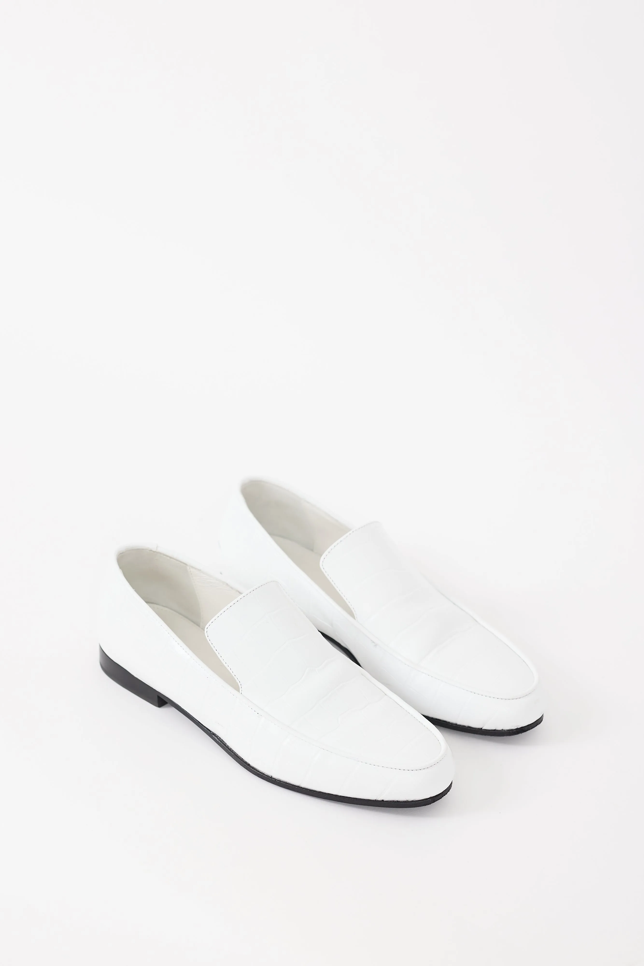 White Leather The Oval Loafer