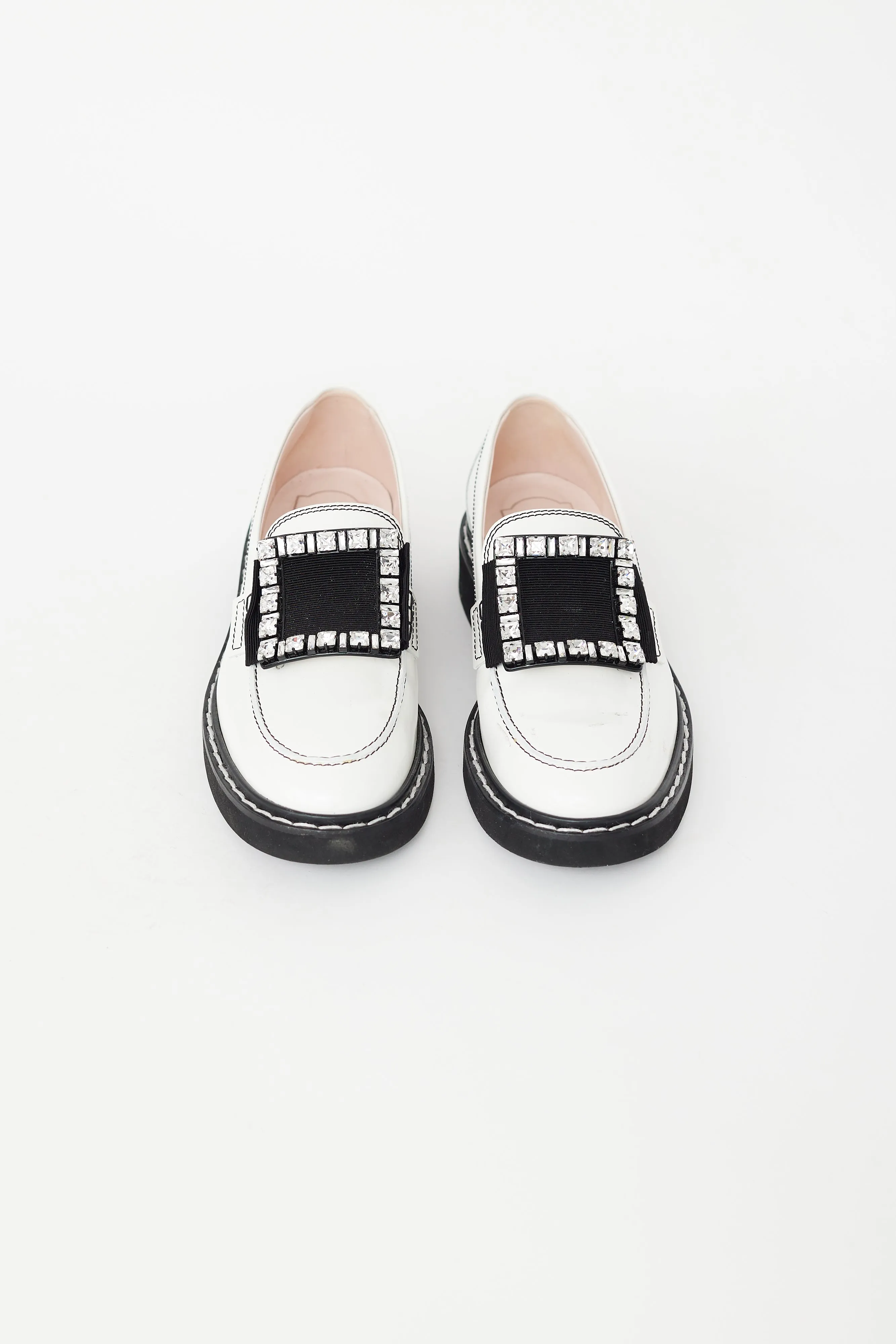 White Patent Embellished Viv' Ranger Loafer