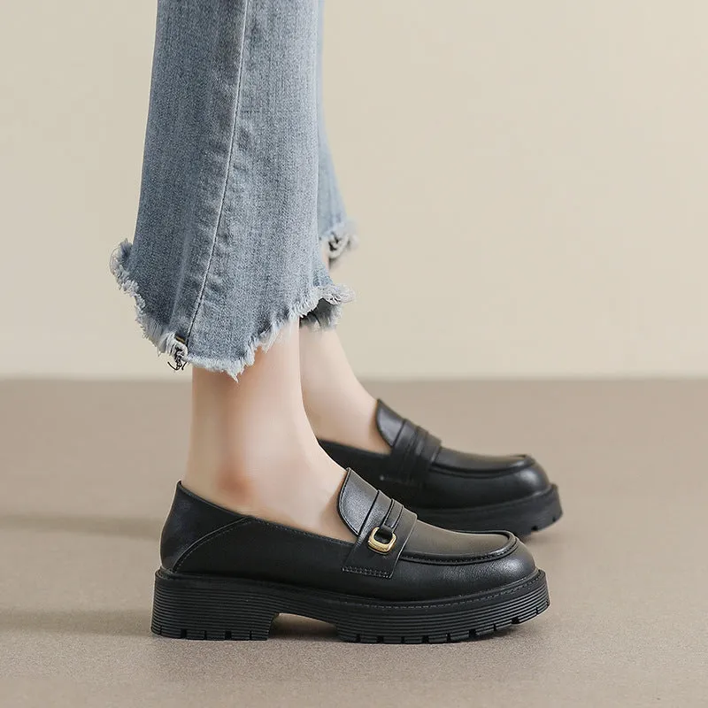 Women Minimalist Soft Thick Soled Casual Loafers