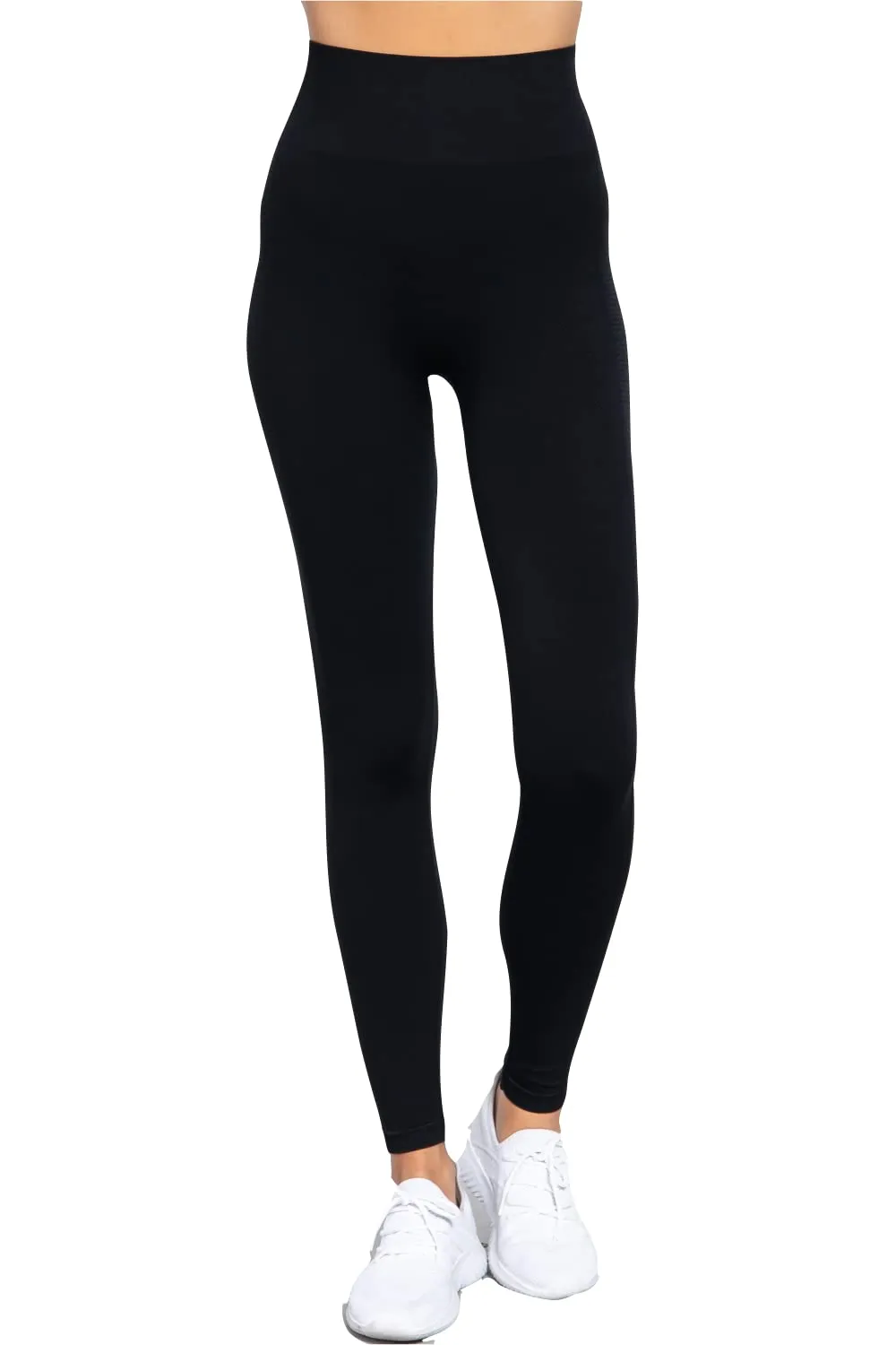 Women's Waistband Seamless Rib Leggings